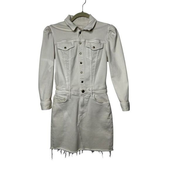 Mother Puffy Bruiser Mini Dress Size XS Cream Classic timeless clean girl - Picture 1 of 14